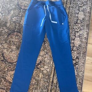 Figs Kade Cargo Scrub Pants Royal Blue Size XS